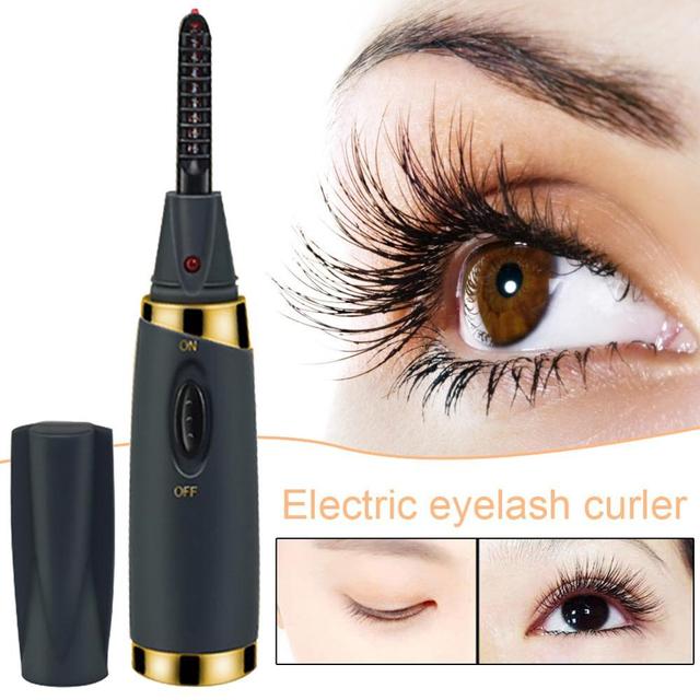 Electric Heated Eyelash Curler Heated 20 Seconds Makeup Eye Lashes Heated Eyelash Curler Long Lasting Instrume